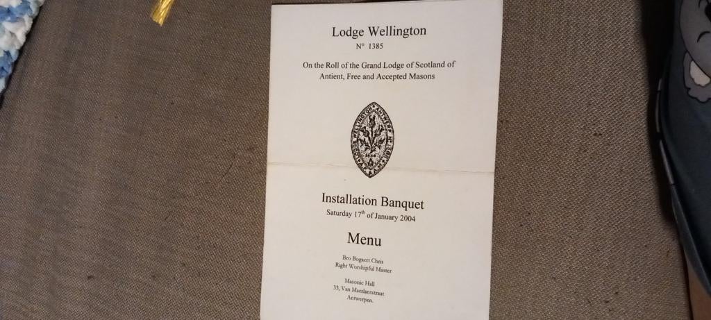 Lodge Wellington n 1385, Enlèvement ou Envoi