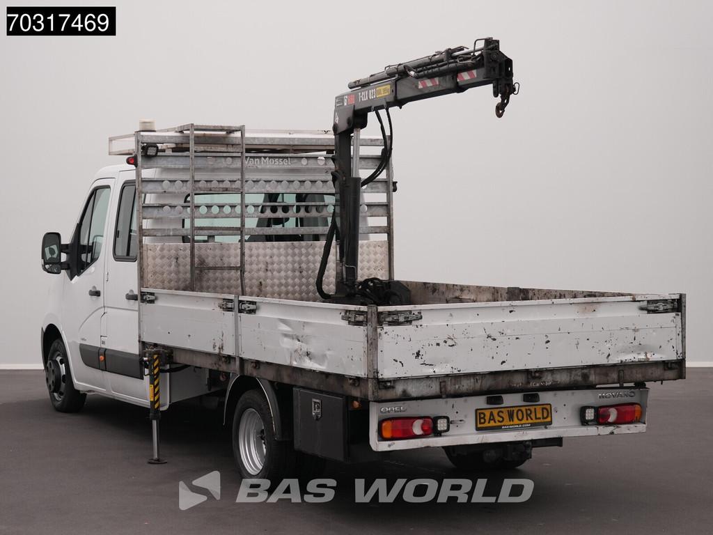 Opel Movano 145PK Kraanwagen Hiab T-CLX 023 B-3 Dubbellucht, Auto's, Stof, Gebruikt, 4 cilinders, Bedrijf