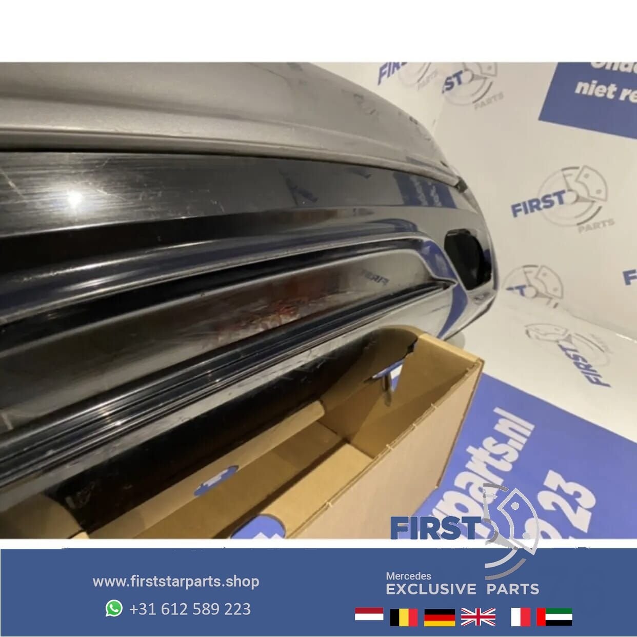 W176 FACELIFT A KLASSE AMG ACHTERBUMPER + DIFFUSER 787 GRIJS, Arrière, Utilisé, -, -