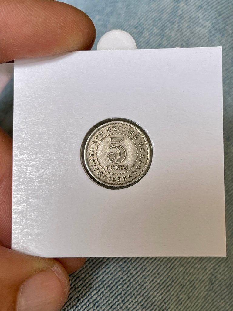 Malaya 5 cents 1958, Ophalen, Losse munt
