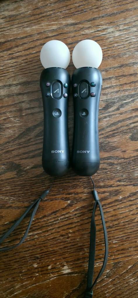 MANETTE SONY PLAYSTATION 3 MOVE NOIR, Ophalen, Gebruikt, Met 2 controllers