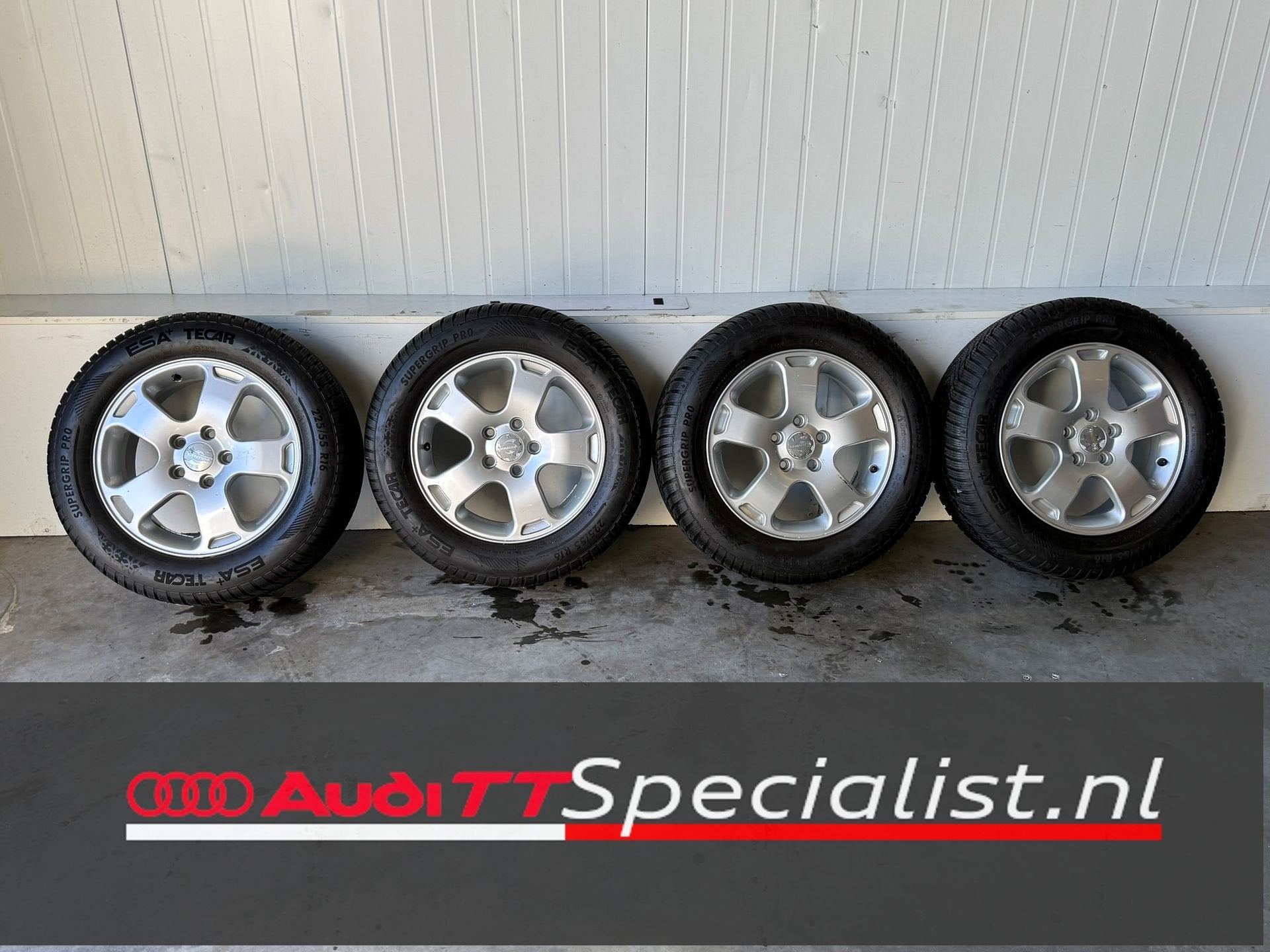Winterbandenset 16 inch op velgen Audi TT MK2 5x112, Auto-onderdelen, Ophalen, Gebruikt, -, Banden en Velgen