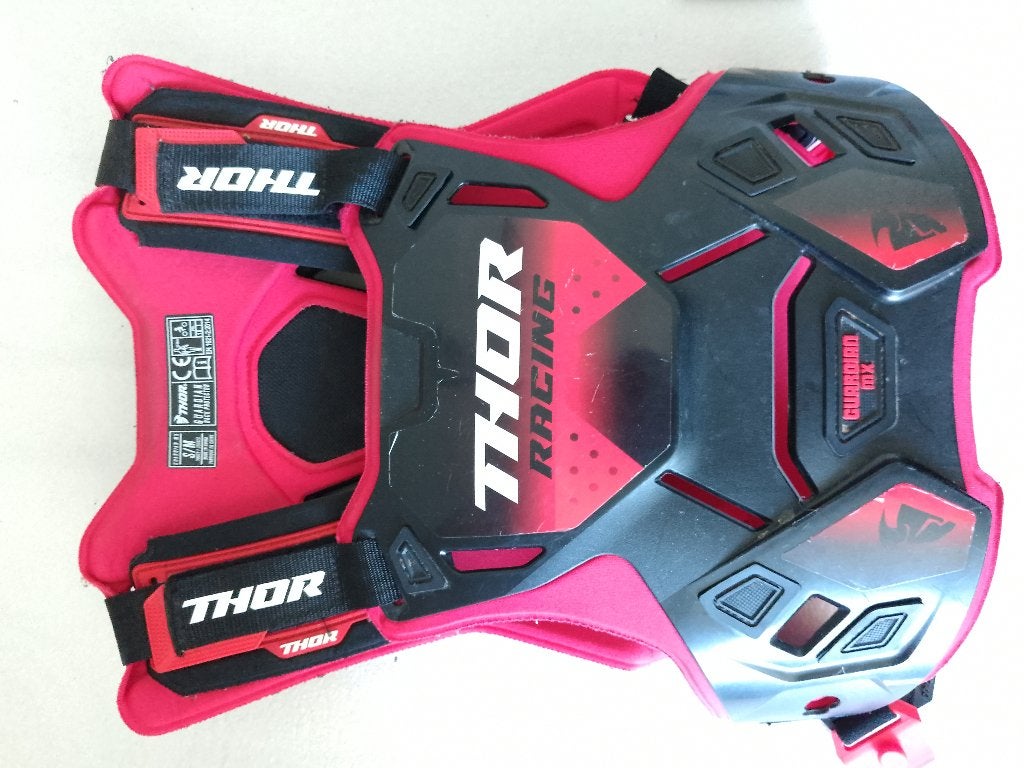 Dorsale de protection VTT Thor taille S/M et protections., Vélos & Vélomoteurs, S, Garçon, Thor, Enlèvement