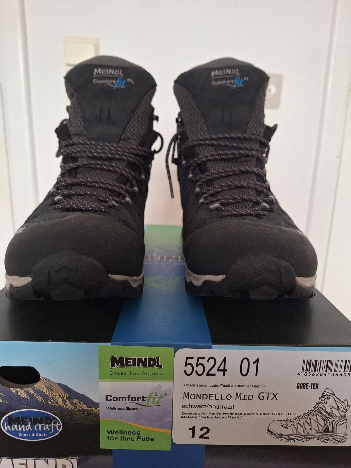 Meindl Mondello Mid GTX taille 12/47 noir/anthracite, Enlèvement ou Envoi, Neuf, Chaussures