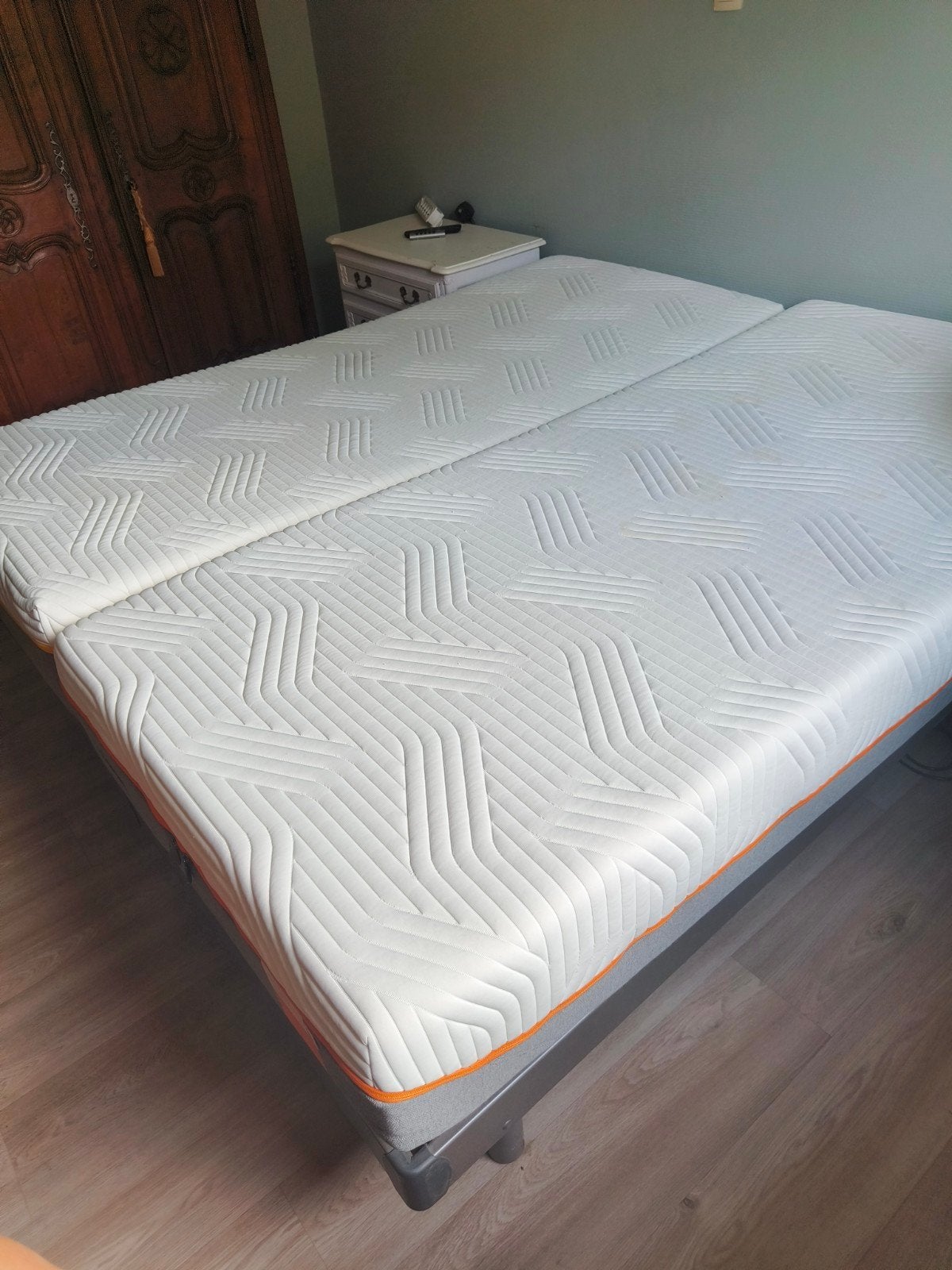 Electrisch bed, Ophalen, Gebruikt, Tweepersoons, 180 cm