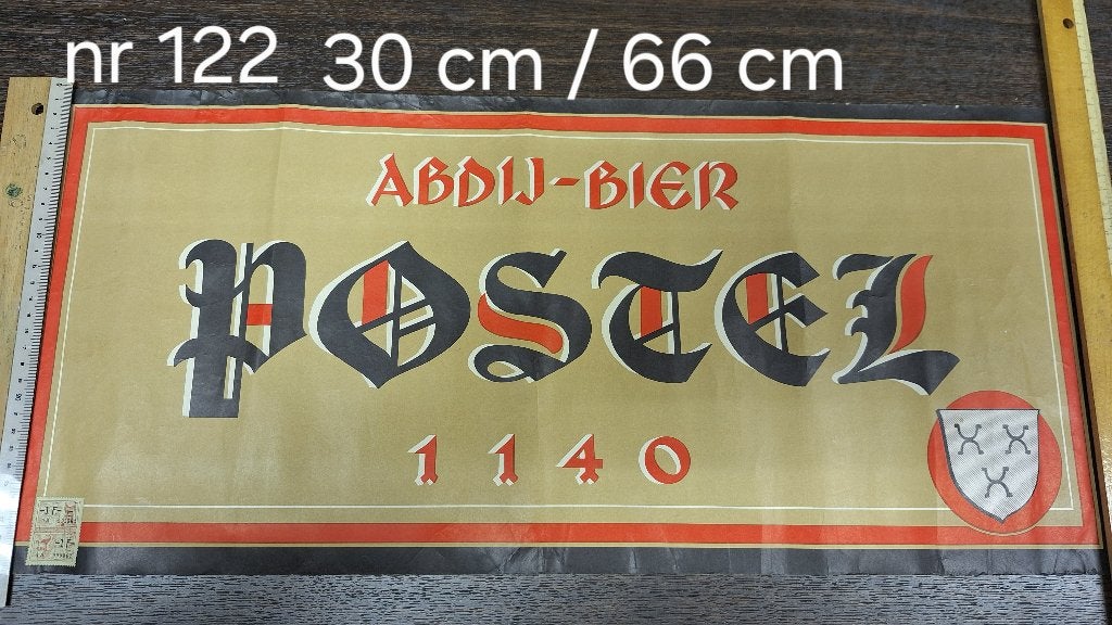 affiche ABDIJ BIER POSTEL (nr 122), Collections, Enlèvement, Utilisé, Autres types, Autres marques