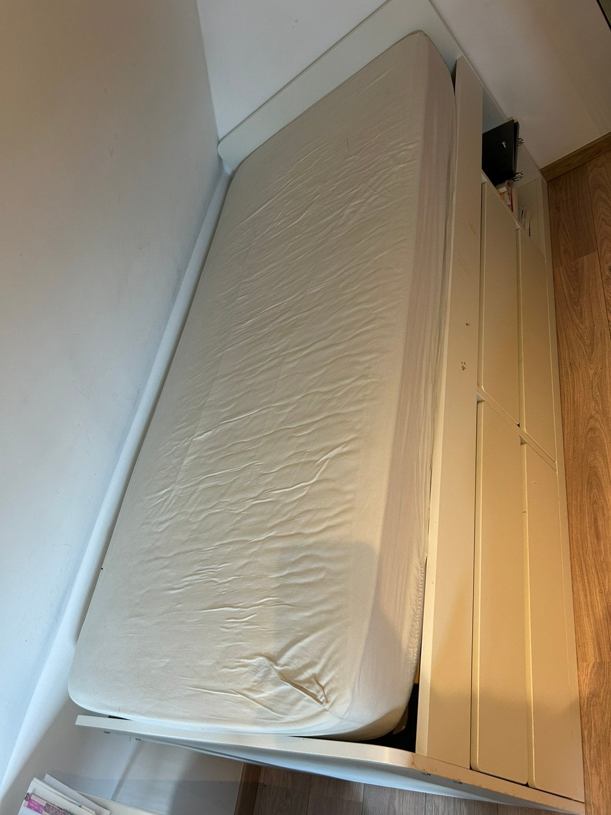 Bed met lattenbodem, Enlèvement, Comme neuf, Sommier à lattes