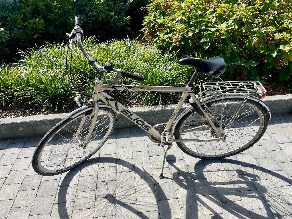 Elios herenfiets – 7 versnellingen – bagagedrager, Autres marques, Vitesses, Frein sur jante, 57 à 61 cm