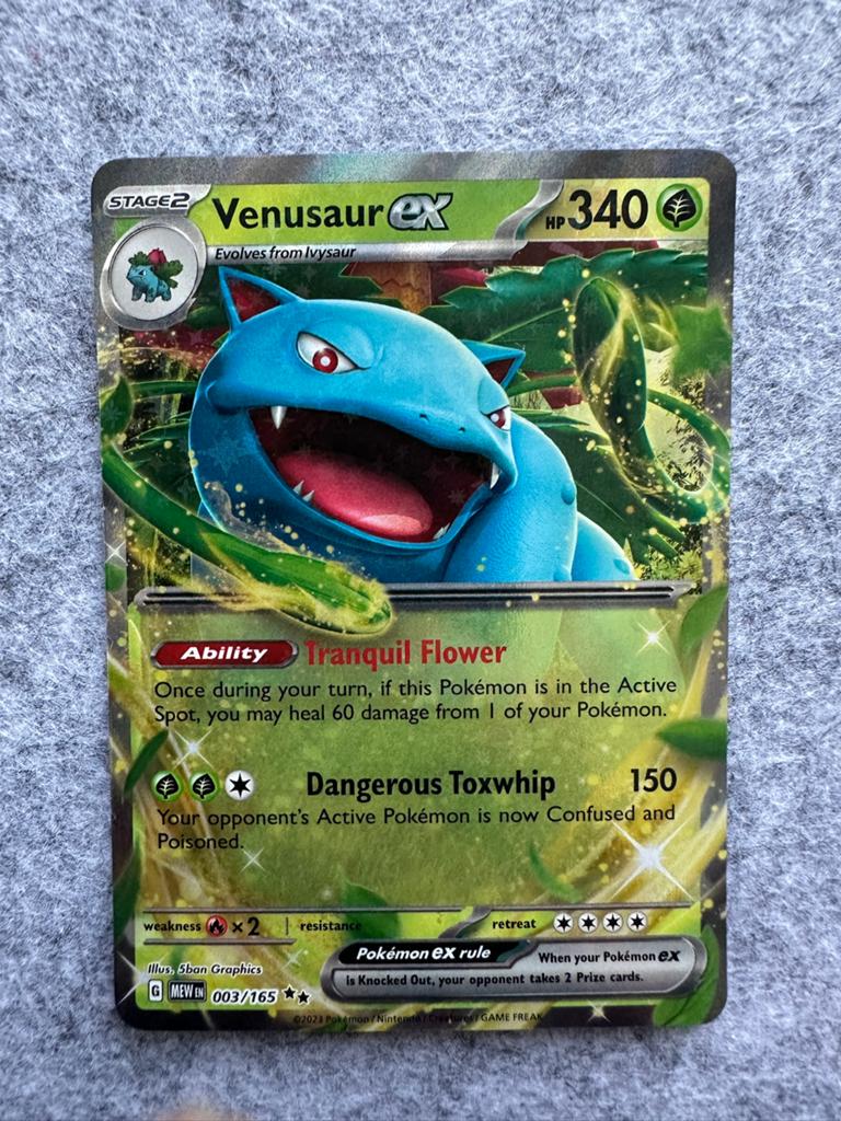 Venusaur ex – Scarlet & Violet 151 003/165 – Double Rare, Ophalen, Zo goed als nieuw