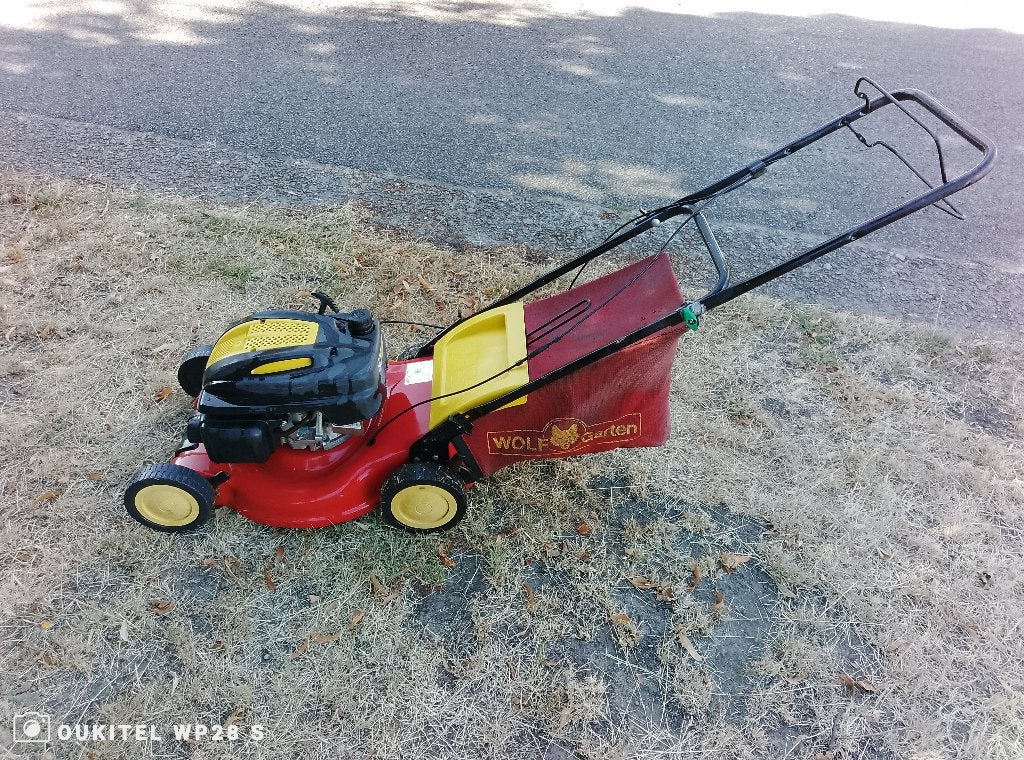 Wolfgarten grasmaaier 47cm benzine, Ophalen, Gebruikt