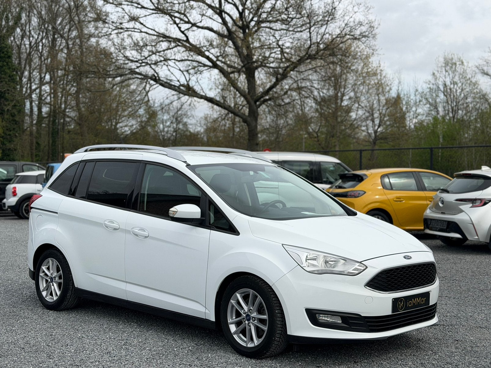 FORD GRAND CMAX - 7 ZITPLAATS, Auto's, Zwart, Bedrijf, Handgeschakeld, Onderhoudsboekje