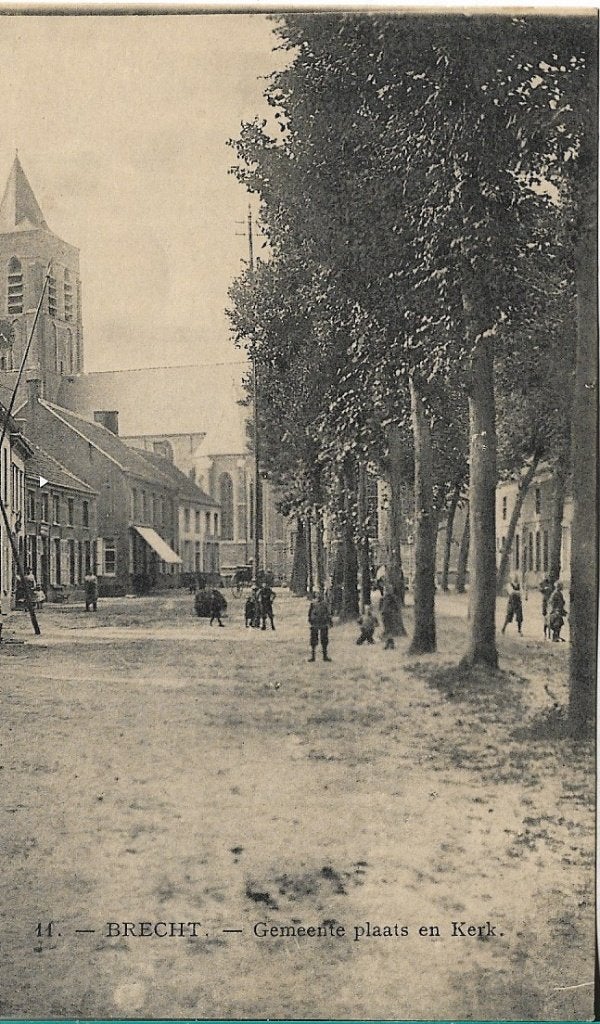 Brecht Gemeenteplaats, Verzamelen, Ophalen of Verzenden, Voor 1920, Ongelopen, Antwerpen