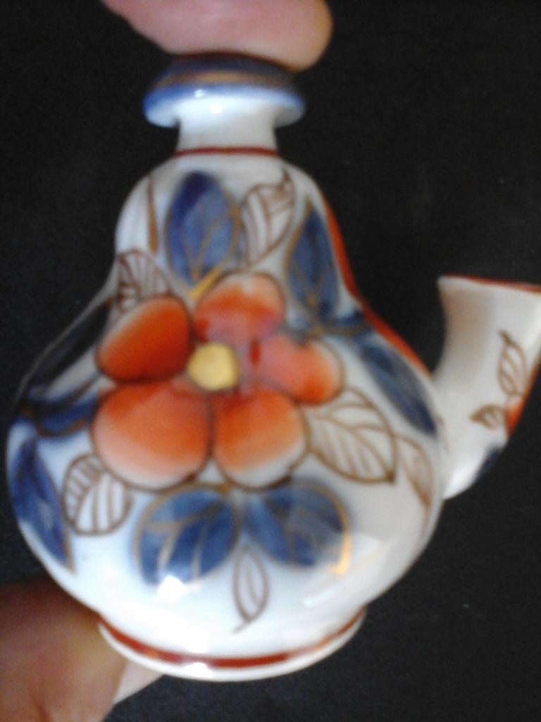 Ancien encrier siphoïde porcelaine de Bayeux/1820/6.5cm), Enlèvement ou Envoi