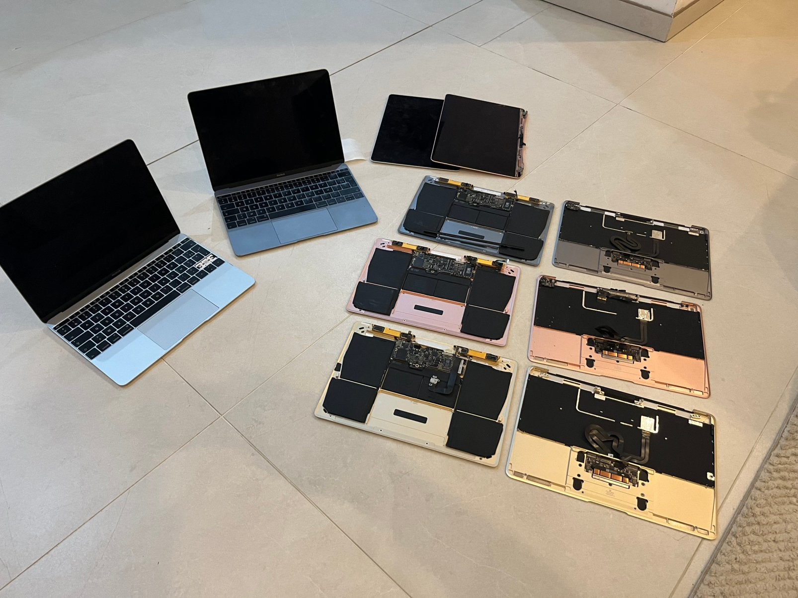 Vend lot Macbook 12 pour pieces ou a reparer, Informatique & Logiciels, Enlèvement, Comme neuf, MacBook