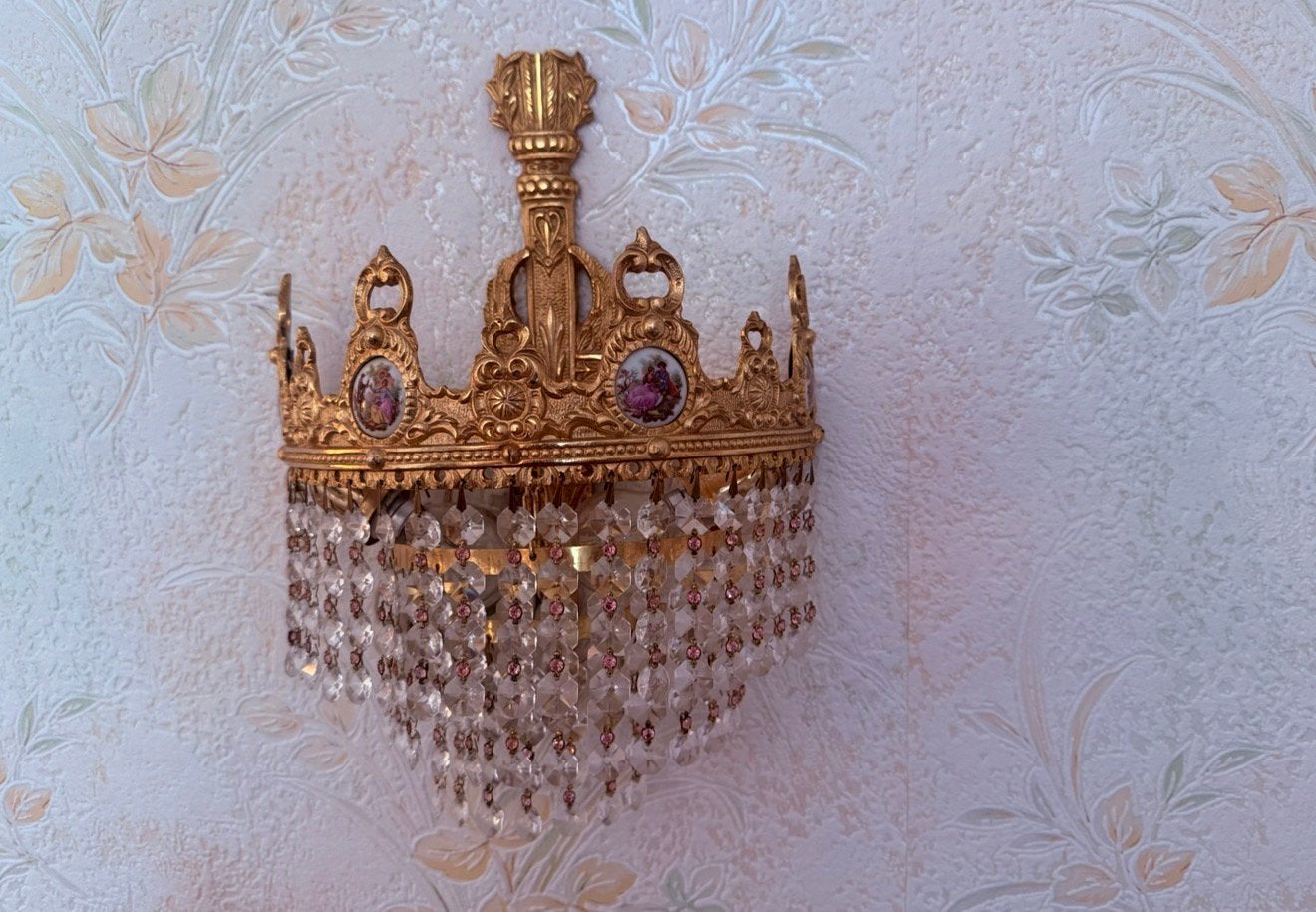 Lustre ancien et deux appliques, Enlèvement, Comme neuf