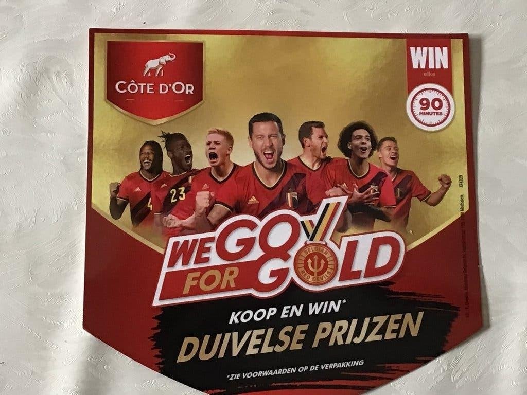 Flyer rode duivels Cote d’or, Verzamelen, Sportartikelen en Voetbal, Ophalen of Verzenden, Zo goed als nieuw
