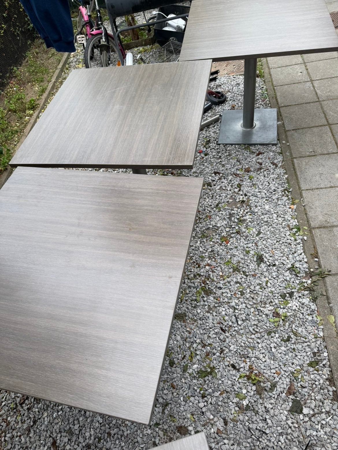 Mooie stevige buitentafel 80x80 cm – terras / horeca / tuin, Enlèvement ou Envoi, Comme neuf
