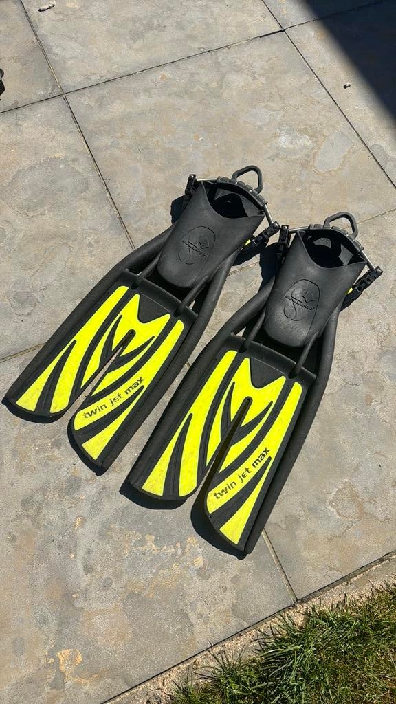 Twin Jet max maat L, Watersport en Boten, Duiken, Ophalen, Gebruikt, Zwem- of Duikvliezen