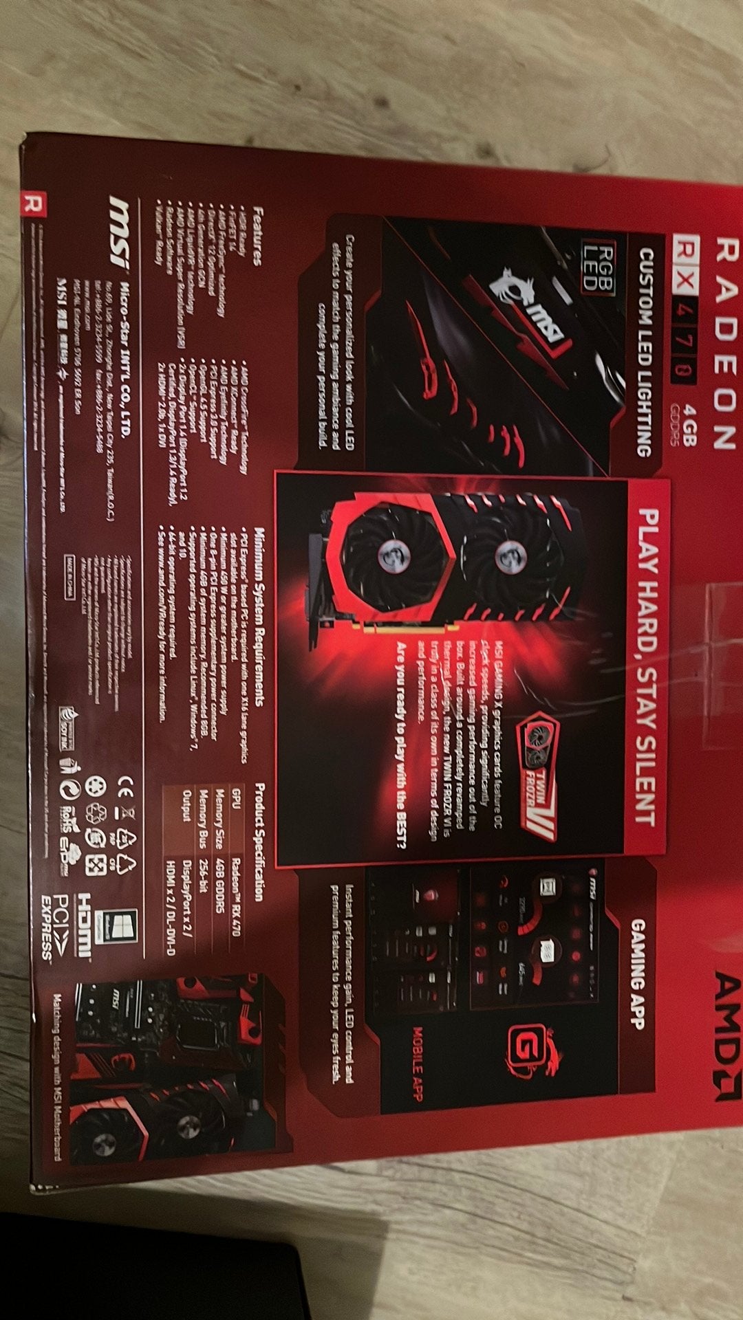 Msi radeon rx470 4gb gddr5, Computers en Software, Ophalen, Zo goed als nieuw, GDDR5