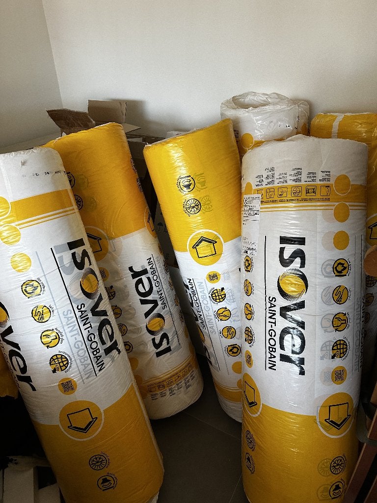 ISOVER Isoconfort 35 180mm (6 rollen), 12 cm of meer, Nieuw, 15 m² of meer, Glaswol
