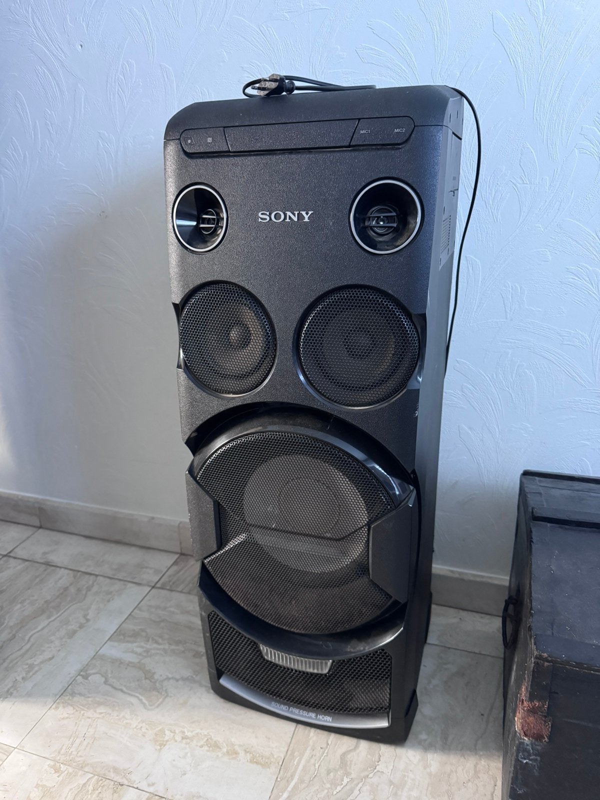 Sony MHC-V77DW – krachtige party speaker met Bluetooth, Enceinte de fête, Comme neuf, Enlèvement, Connexion USB