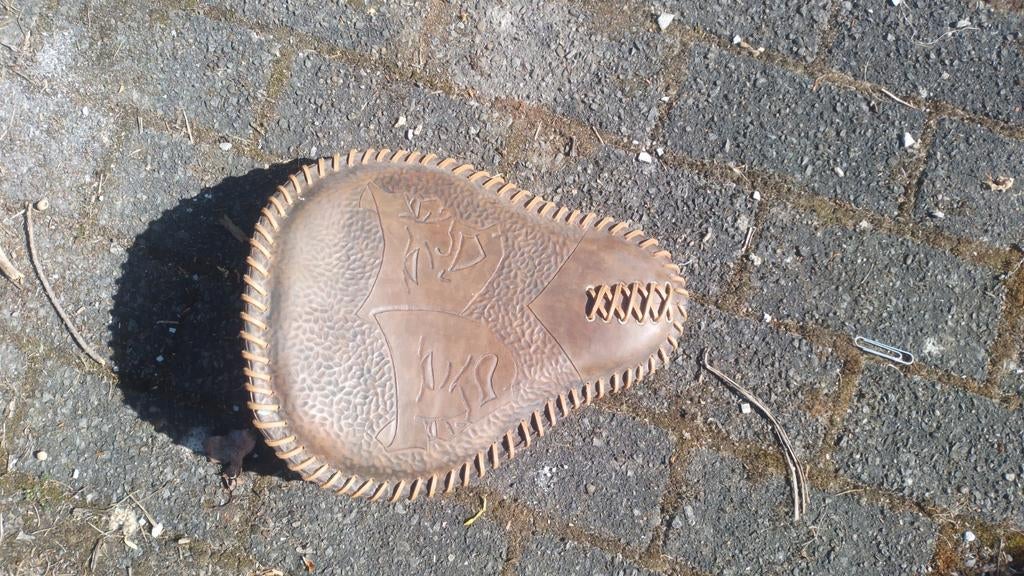 Handgemaakte zadel harley davidson, Motoren, Ophalen