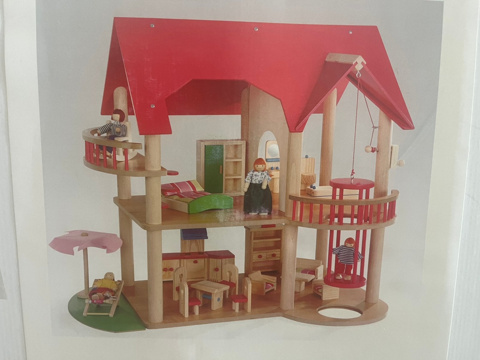 Houten poppenhuis howa, Ophalen, Gebruikt, Poppenhuis