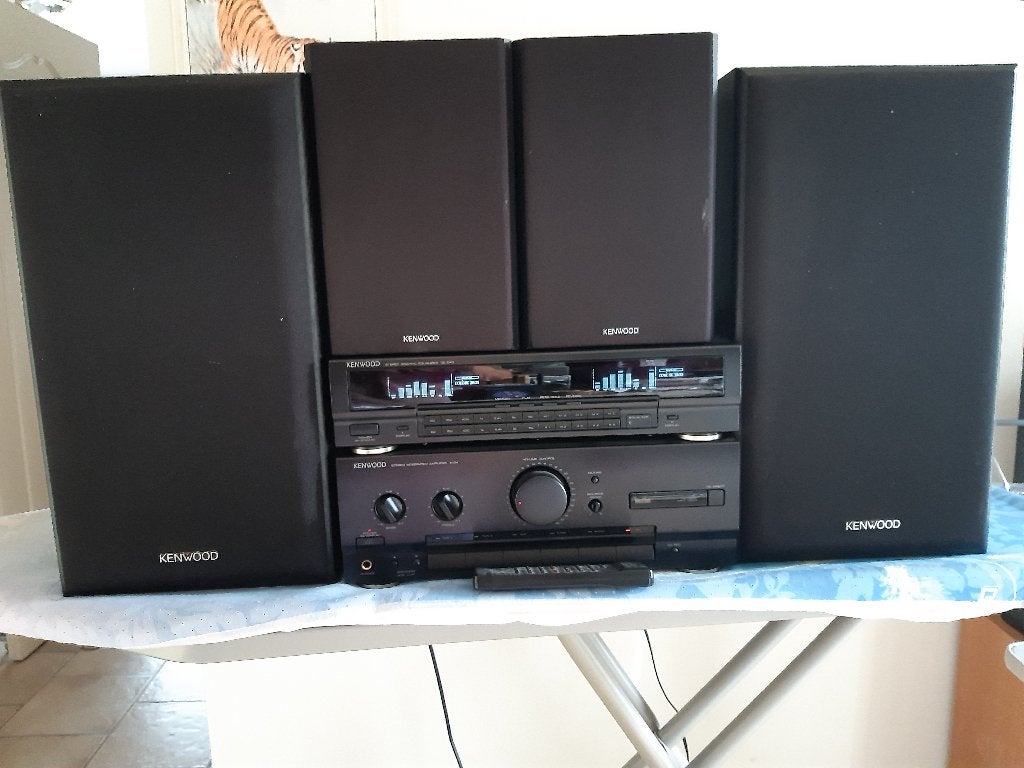 Kenwood ampli A-54 equaliser GE-540 boxen  afst bediening, Enlèvement, Reconditionné, Haut-parleurs, Composants en vrac
