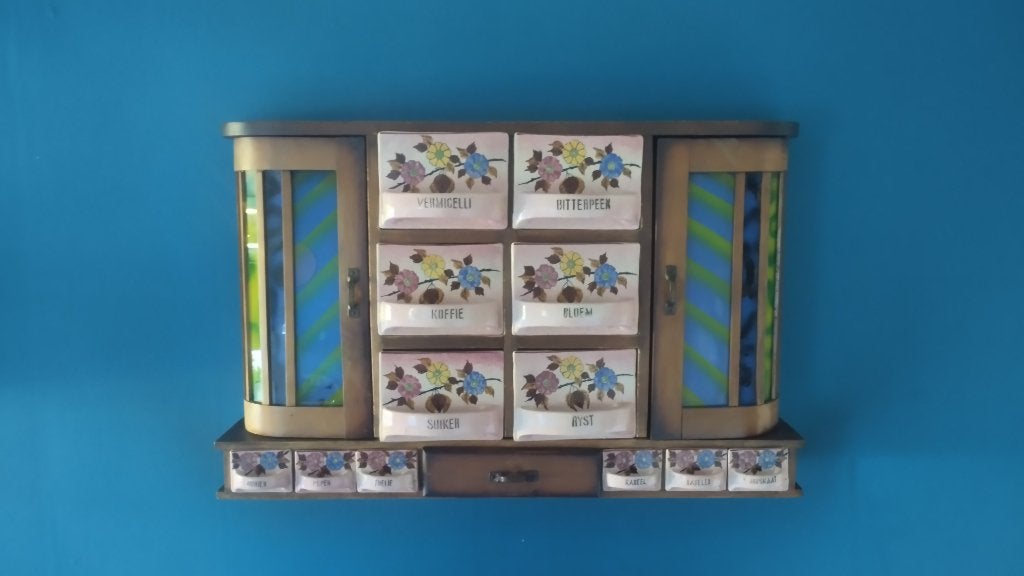 origineel vintage Art Deco kruidenrek (jn '20/'30), Antiek en Kunst, Ophalen