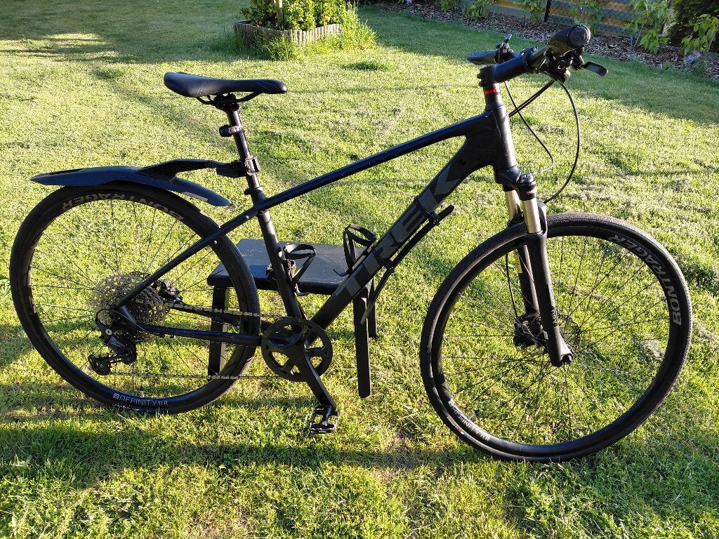 Trek fiets Dual Sport 4, sport-/fitnessfiets, maat M/L, Fietsen en Brommers, Ophalen, Gebruikt, Hardtail, Heren