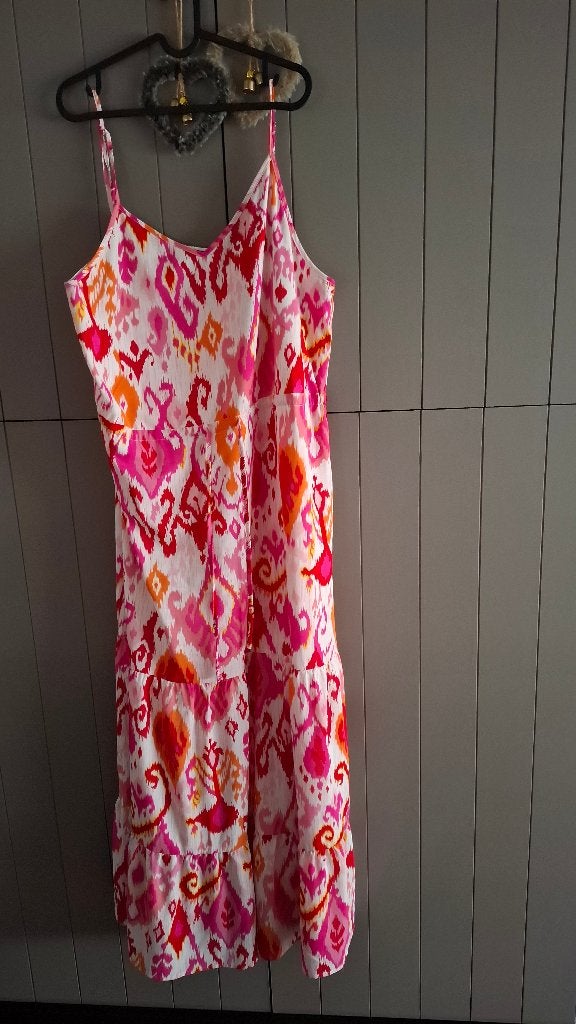 Zomers jurkje, Taille 42/44 (L), Rose, Comme neuf, Enlèvement