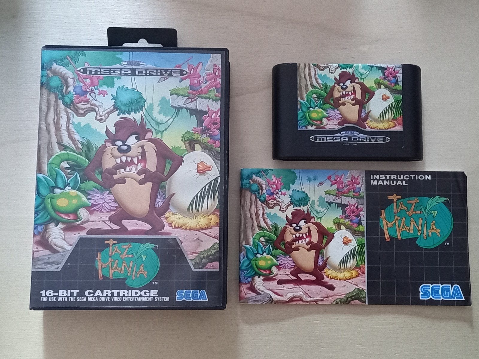 SEGA Mega Drive - Taz-Mania complet, Enlèvement ou Envoi, 1 joueur, Utilisé, À partir de 3 ans
