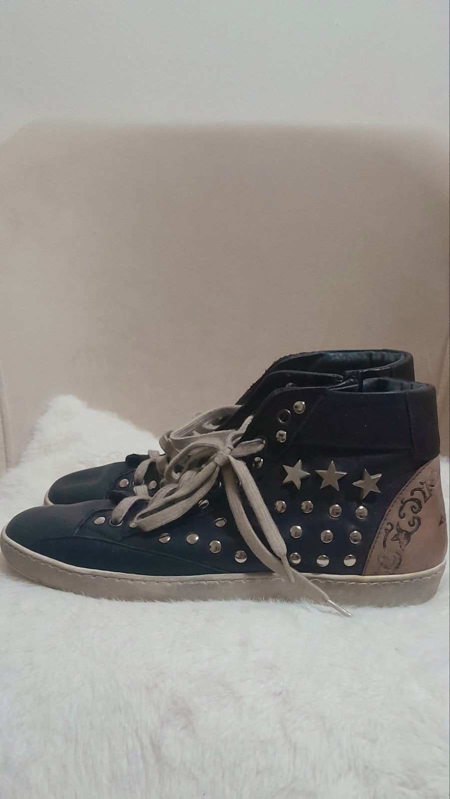 Baskets montantes cuir LdiR (L'Artigiano di Riccione) NEUVES, Vêtements | Femmes, Enlèvement ou Envoi, Neuf, Autres types