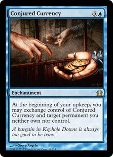 Conjured Currency - RAV - MTG - 4 SAMEN 0.50, Hobby en Vrije tijd, Ophalen of Verzenden
