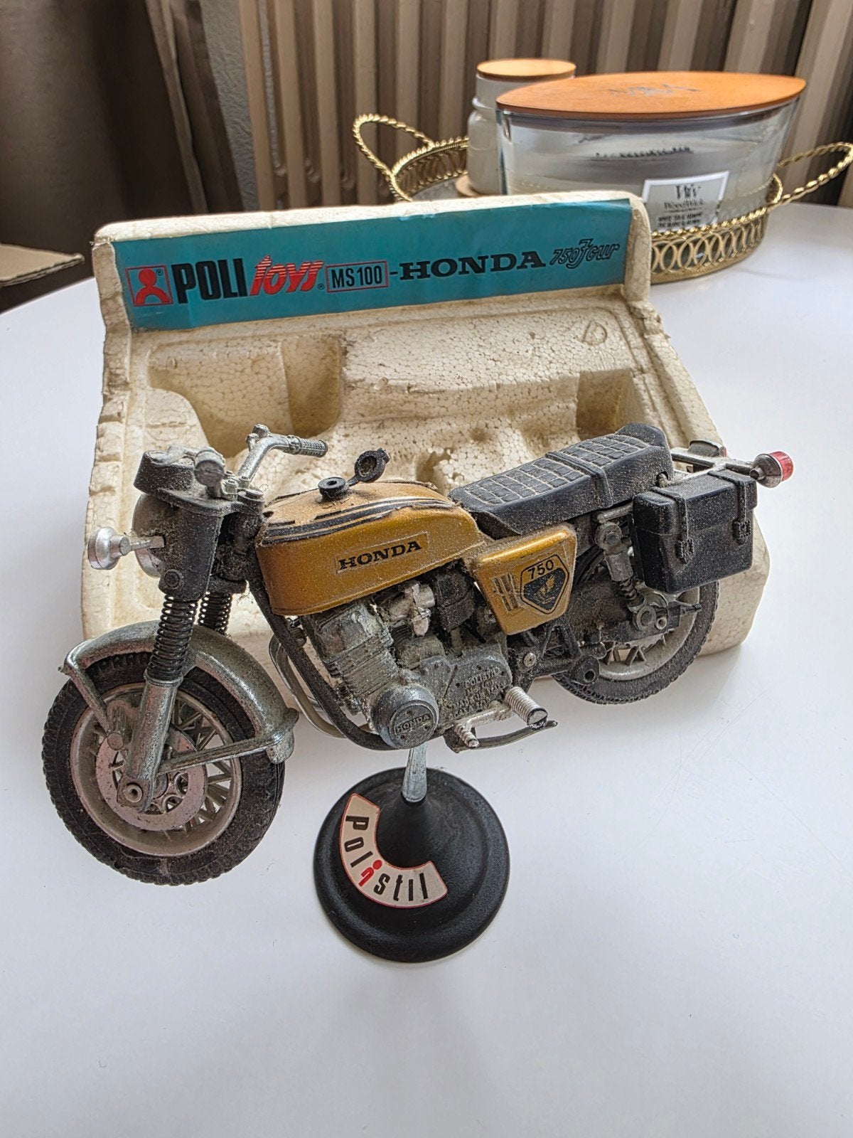 Moto de collection Honda 750., Autres marques, 1:50 ou moins, Enlèvement ou Envoi, Utilisé