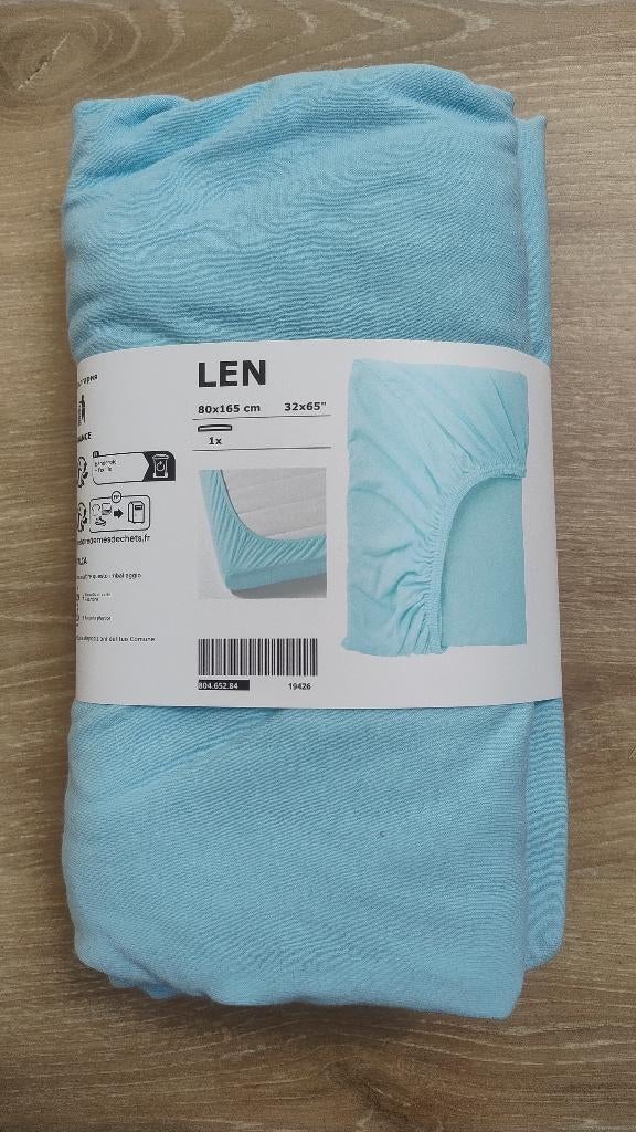 Hoeslaken meegroeibed 80x165cm, Kinderen en Baby's, Ophalen, Nieuw, Blauw, Hoeslaken of Sloop
