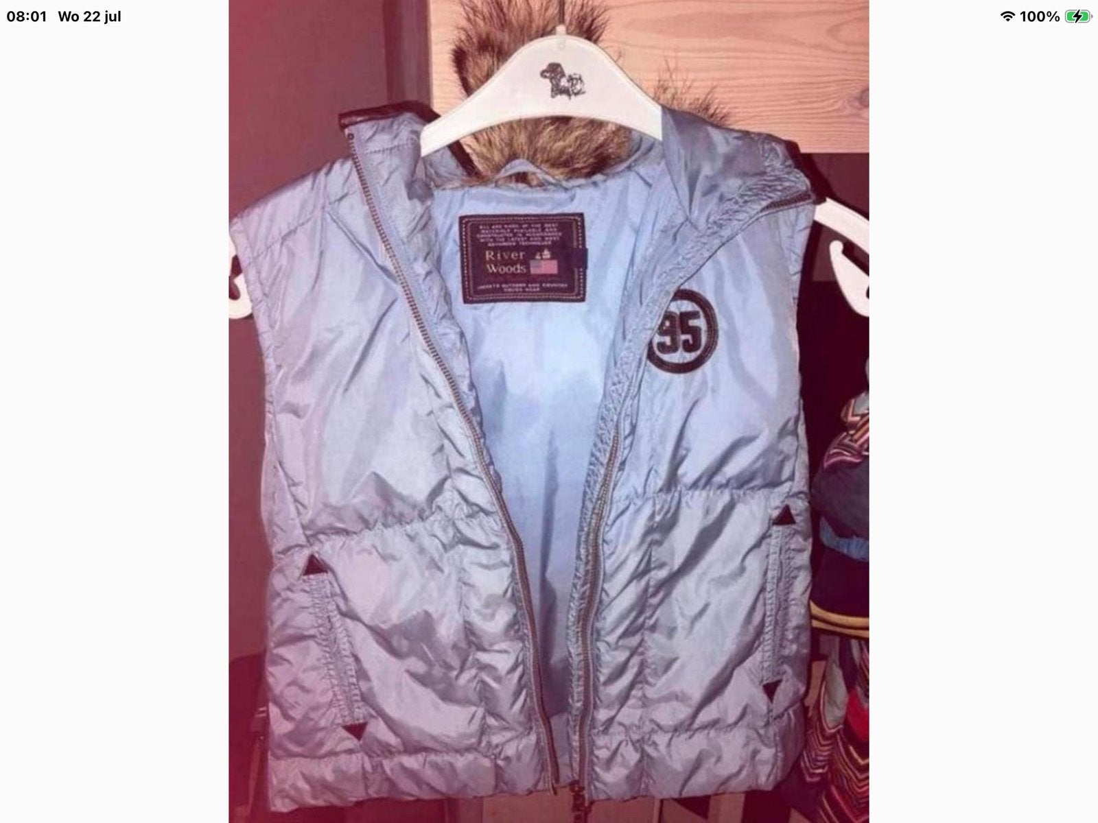 River Woods bodywarmer,12 jaar ,afritsbare capuchon,z.g.a.n., Enfants & Bébés, Vêtements enfant | Taille 170, Enlèvement ou Envoi