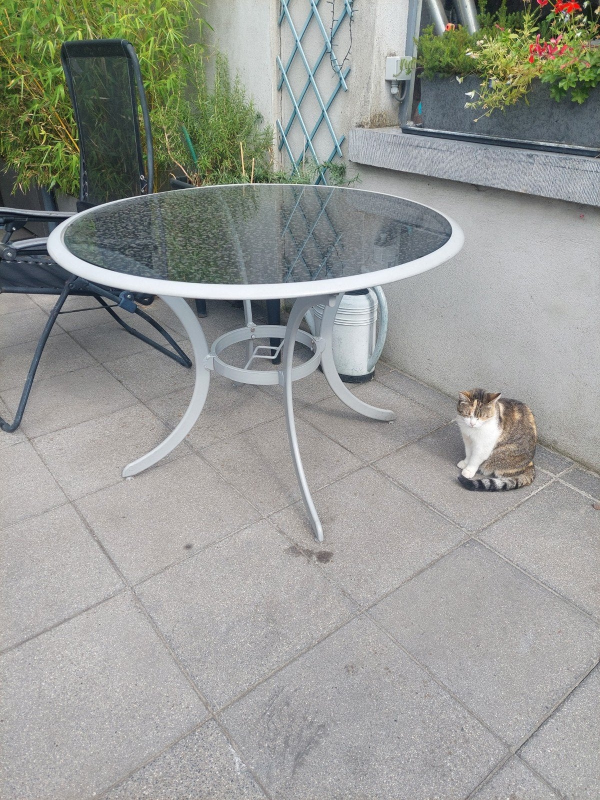 Bistro tuintafel en 4 stoelen, Tuin en Terras, Aluminium