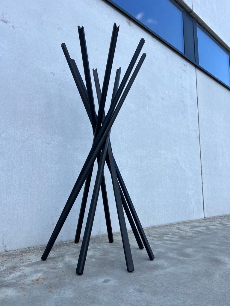 Zanotta sciangai kapstok, Ophalen of Verzenden, Zo goed als nieuw, Hout, Staande kapstok