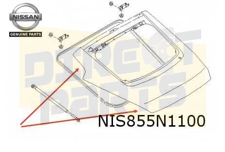 Nissan 350Z achterklep (coupé) (Z33) Origineel! KMA0MCD7AA, Neuf, Arrière, -, Haillon arrière
