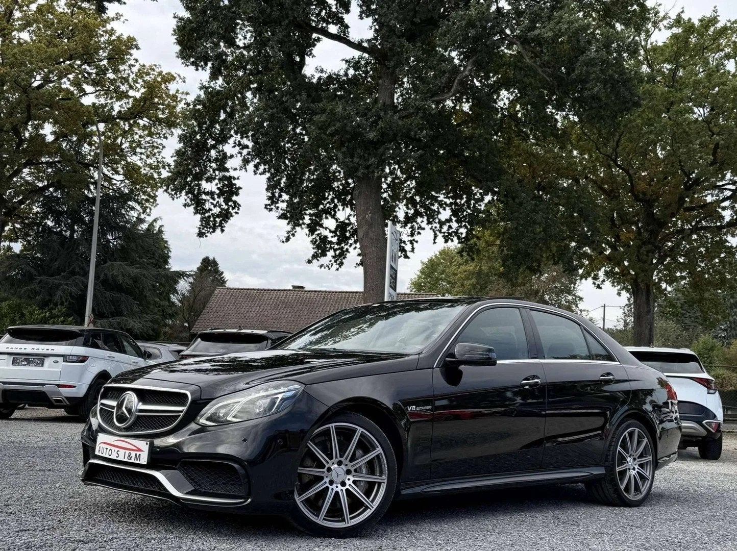 Mercedes-Benz E-Class 63 AMG 4-Matic V8 Berline 2013 Pano Di, Auto's, Automaat, Gebruikt, Zwart, Leder
