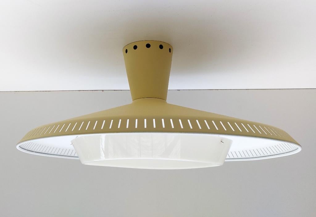 Vintage Kalff lamp NB92 /NB93 | incl. diffuser | izgs, Huis en Inrichting, Ophalen of Verzenden, Gebruikt, Metaal, Vintage design