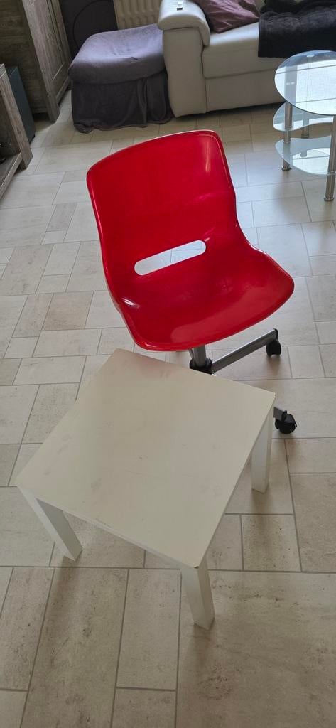 chaise de bureau ikea Snille, Enlèvement, Utilisé, Rouge, Chaise de bureau