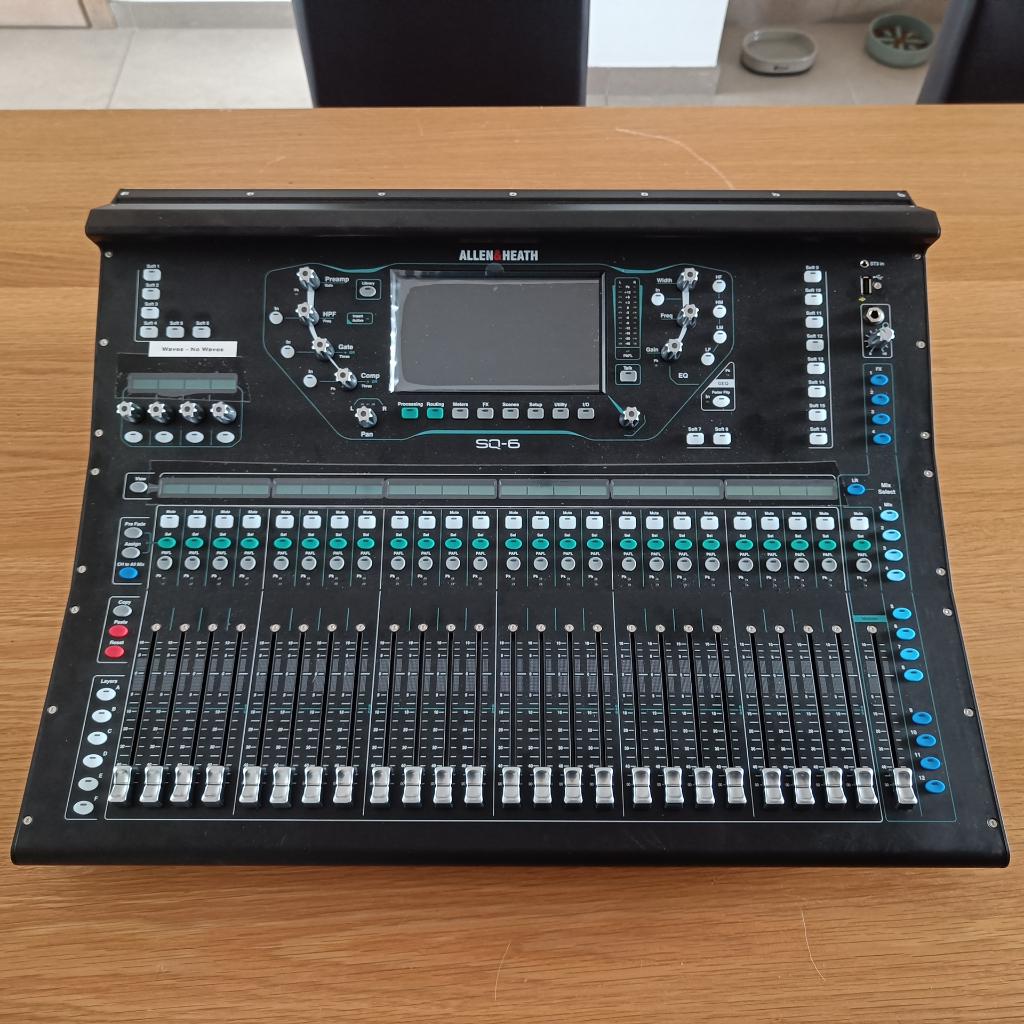 Allen & heath SQ6, Muziek en Instrumenten, Mengpanelen, Ophalen, Zo goed als nieuw, 20 kanalen of meer, Microfooningang