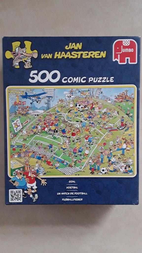 Puzzel Jan van haasteren.Voetbal 500 st, Ophalen of Verzenden, Zo goed als nieuw