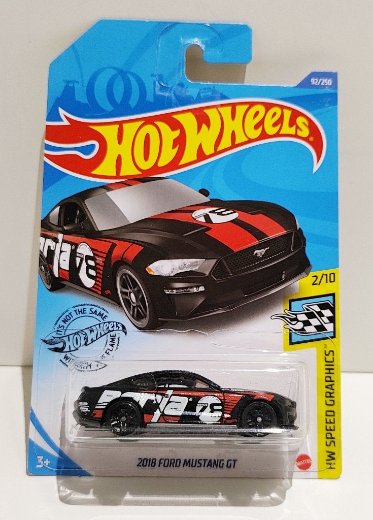 Hot Wheels 2018 Ford Mustang GT Borla Zwart (2018), Ophalen of Verzenden