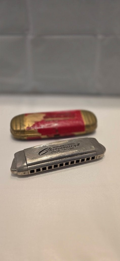 M. Hohner Chromonica II Deluxe mondharmonica, Muziek en Instrumenten, Ophalen of Verzenden, Gebruikt, Chromatisch, Met koffer of doosje