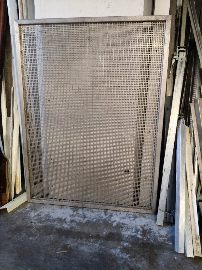 inox paneel , kan je poort van maken, Tuin en Terras, Ophalen, Gebruikt