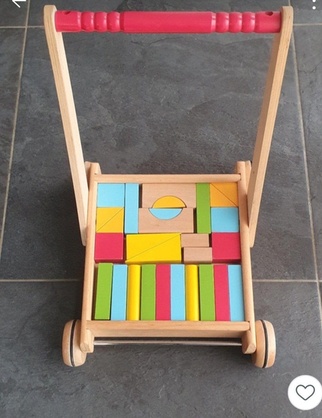 Loopwagentje, Kinderen en Baby's, Speelgoed | Houten speelgoed, Ophalen