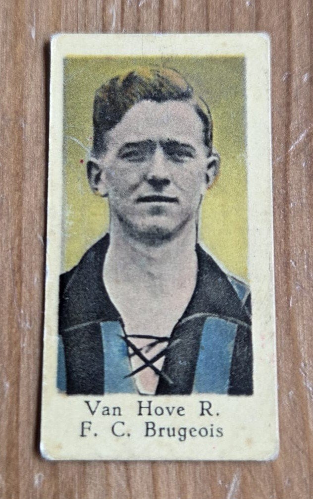 1936 R. Van Hove (pre panini) Club Brugge Chromo Voetbal, Ophalen of Verzenden, Zo goed als nieuw, Plaatje